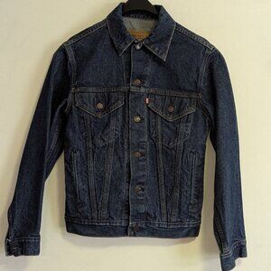 Vintage 80s Levi's Trucker's Jacket 70506 0216 Denim Size 34B Made in USA